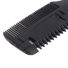 1 Pc Hair Comb Black Handle Cutting Thinning Home DIY Trimmer Inside Blades New Design 2024 - buy cheap