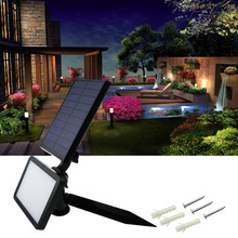 Luminária solar portátil com 48 leds, à prova d'água, para quintal e exterior, iluminação de jardim, para entrada de parede 2024 - compre barato