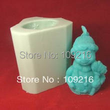 Molde de silicona hecho a mano para manualidades, moldes para artesanía de muñeco de nieve escarchado 3D (LZ0017) 2024 - compra barato