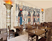 Beibehand-papel de parede personalizado, 3d, fotos, murais egípcios, pintura rústica, sala de estar, plano de fundo, parede 2024 - compre barato