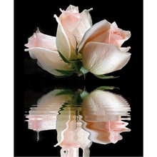 Diamond Embroidery 5D Flower Cross Stitch Crystal full Square Mosaic Painting Decorative Diy Diamond Painting Rose Reflection 2022 - buy cheap