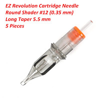 EZ-cartucho de tatuaje Revolution de 5,5 MM de largo, Cartucho de tatuaje cónico de sombreado para máquina rotativa, suministro de agarres, 5 uds. 2024 - compra barato