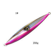 Anmuka 1Pcs 19.5cm 250g 3Colors Jig Lead Bionic Lure with Treble Hooks Lures Fishing Supplies Metal Baits Artificial Lure 2024 - buy cheap