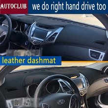 For Hyundai Avante Elantra I35 2011 2012 2013 2014 2015 Leather Dashmat Dashboard Cover Car Dash Mat SunShade Carpet accessories 2024 - buy cheap