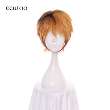 Ccutoo-peluca sintética de 12 pulgadas, pelo corto y esponjoso en capas, Cosplay de Tokyo Ghoul Nagachika Hide / Hideyoshi 2024 - compra barato