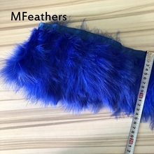 36 colores disponibles 10 metros azul real marabou pluma ajuste 15-20cm 6-8 pulgadas ancho diy decoración de boda de encaje con flecos de plumas 2024 - compra barato