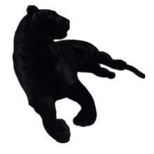 Большая игрушечная имитация животного, Черная пантера, плюшевая игрушка, рождественский подарок h255 2024 - купить недорого