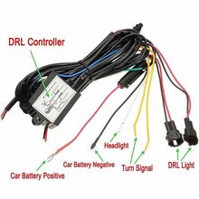 12v luz diurna para carro, regulador de intensidade de luz com relé 2024 - compre barato