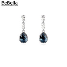 BeBella meringue pierced crystal drop earrings made with Crystals from Swarovski for women fashion jewelry lover present 2024 - buy cheap