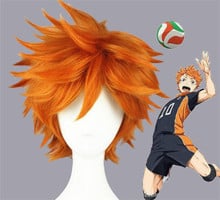 Haikyuu!! Hinata Syouyou Short Curly Cosplay Wigs for Man High Quality Heat Resistant Synthetic Hair Anime Wig  A394 2024 - buy cheap