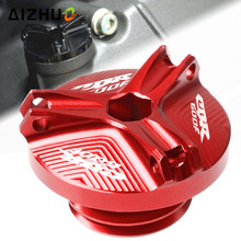 Motocicleta Tampa Do Copo de Enchimento Do Óleo Do Motor Oil Filler Cap Tampa Da Ficha Para HONDA CBR CBR600F 600F CBR600 F 1991- 2007 2006 2005 2004 2003 2024 - compre barato