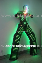 Светодиодный костюм робота с цифровым светодиодным шлемом, светодиодная одежда с подсветкой 2024 - купить недорого