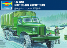 Trumpeter plastic scale model 1/35 01003 SOVIET ZIL-157K MILITRAY TRUCK assembly model kits modle building scale vehicle kit 2024 - buy cheap