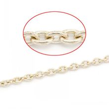 DoreenBeads Link Chain Findings Round rose gold color 3x2mm,10M 2024 - buy cheap