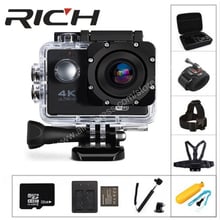 2018 RICH F5 экшн-камера WiFi 1080P 170D Len 2,0 LCD камера на шлем go подводная профессиональная водонепроницаемая Спортивная HD-камера видеокамера DV 2022 - купить недорого
