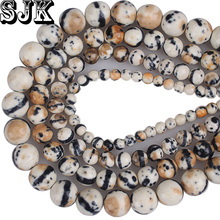 Natural Black and white Mix Clay Rainbow Ceramic Stone Round Beads 4 6 8 10mm For Handmade Necklace Bracelet Jewelry Making 2024 - buy cheap