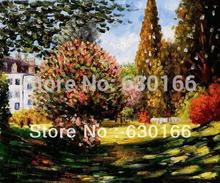 Pintura decorativa para sala de estar, pintura de arte em tela, paisagens e horizontal para decoração da parede, il parque monceau de claude monet 2024 - compre barato