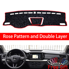 Rose Pattern For SKODA KAMIQ 2018  Dashboard Cover Car Stickers Car Decoration Car Accessories Interior Car Decals 2024 - buy cheap