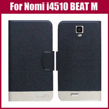 Hot Sale! Nomi i4510 BEAT M Case High Quality 5 Colors Fashion Flip Ultra-thin Leather Protective Cover Phone Bag 2024 - buy cheap