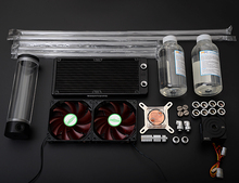 Syscooling kit de enfriamiento de agua de tubo duro transparente acrílico para CPU, sistema radiador de computadora 2024 - compra barato
