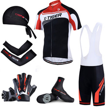 X-tiger 2021 100% poliéster mtb bicicleta roupas de corrida de bicicleta camisa de vestir roupas maillot ropa ciclismo verão grande conjunto 2024 - compre barato