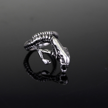 Мужское кольцо в стиле панк, серебристое регулируемое кольцо из цинкового сплава в стиле ретро 2024 - купить недорого