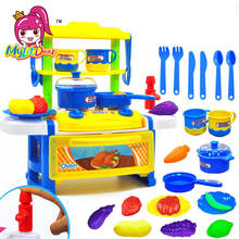 MylitDear Kitchen Toys Pretend Play Cooking Toys Tableware Sets Baby Kitchen Cooking Simulation Model Happy Pretend Play Toys 2024 - buy cheap