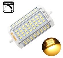 Lâmpada de led 10 com brilho ajustável, 30w, r7s, 118mm, rx7s, sem cooler, j118, r7s, 300w, lâmpada halógena