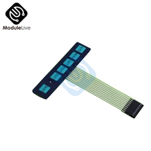 Interruptor de membrana de matriz de teclas, Panel de Control de teclado superinteligente con LED, 1x6, 1x6 2024 - compra barato