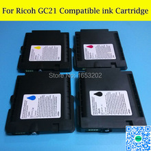 Cartucho de tinta de pigmento completo para impresora Ricoh GC21, repuesto para GX5050N/GX3050SFN/GX3050N/GX3000SFN/GX2050N, 1 Juego 2024 - compra barato