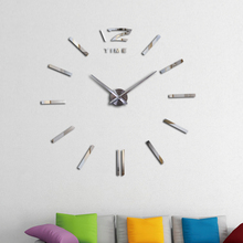 Diseño de Moda Diy, reloj de pared grande con espejo acrílico, reloj de cuarzo, relojes de naturaleza muerta, pegatinas decorativas para el hogar y la sala de estar moderna 2024 - compra barato