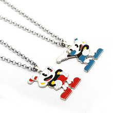 HSIC Game Jewelry Cuphead Alloy Choker Necklace Figure Design Cartoon Pendant Necklace Colar Fans Children's Day Gift HC12779 2024 - buy cheap