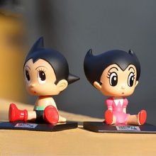 Astro Boy&Girl Cute Miniatures Astro Figurines Car Shaking Head Dolls Ornaments Car Interior Accessories Nodding Doll Toys Craft 2024 - buy cheap