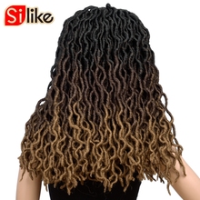 Extensão de cabelo de crochê, cabelo sintético, 20 unidades, deusa, locais, ombré, trança, tranças 2024 - compre barato