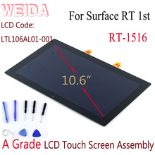 WEIDA-Reemplazo de pantalla LCD para Microsoft Surface RT, 1516, 10,6 ", montaje de pantalla táctil, Surface RT LCD LTL106AL01-001 2024 - compra barato