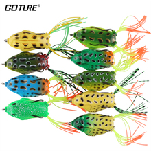 Goture-señuelo para Pesca Wobbler, Rana suave de alta calidad, 5,5 cm/12,1g, cebo Artificial para Pesca de bajo con cabeza de serpiente 2024 - compra barato