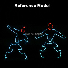 Fashion Cool Dance Talent Show LED light Clothes DIY EL Costumes LED Strip Suits Neon Cold Light Rave Costumes 2024 - buy cheap