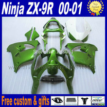 Kit de carenado personalizado para motocicleta, piezas de reparación de carrocería de color verde oscuro, para kawasaki ZX 9R 2000 2001 ninja ZX9R ZX9 00 01 2024 - compra barato