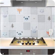 Наклейки на стену кухонные, высокотемпературные, кухонные, масляные, водостойкие наклейки из алюминиевой фольги # S0 2024 - купить недорого