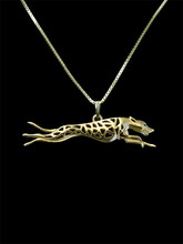Trendy personalized cute Whippet run pendant women gold silver plated statement necklace men 2024 - buy cheap