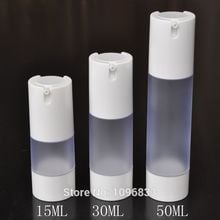 15ML 30ML 50ML Frosted Airless Bottle White Cap, Cosmetics Serum Lotion Gel Packaging Bottle, Vacumm Bottle, 20pcs/Lot 2024 - buy cheap