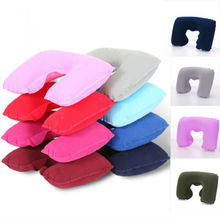 Foldable U shaped Neck Support Pillow Inflatable Cushion Travel Air Plane Sleep 2024 - buy cheap