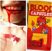 2pack/lot Funny Blood Pill Trick Toys Whimsy Prop Vomiting Blood Capsule April Fool's Day Variety of  Joke Toys 2024 - buy cheap