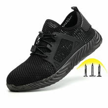Indestructible Ryder Shoes Men and Women Steel Toe Cap Work Safety Shoes Puncture-Proof Boots Lightweight Breathable Sneakers 2024 - купить недорого