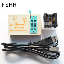 Program CH2015 High-speed Programmer+300mil SOP16 to DIP8 Adapter  24 25 93eeprom spi flash avr mcu USB  Programmer 2024 - buy cheap