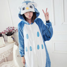 Hot sale  Unisex Adult Pajamas Cosplay Costume Animal Onesie Sleepwear Owl Animal pajamas 2024 - buy cheap
