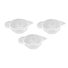 3 pieces clear silicone reusable mixing measuring cups liquid epoxy resin hobby craft casting jewelry making diy tools 2024 - buy cheap