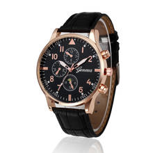 Retro Design Leather Band Men's Watch Leather Brand Relogio Masculino Sports Clock Analog Quartz Wrist Watch Men reloj hombre 2024 - buy cheap