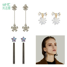 Hot Selling Elegant Women 17 Styles Crystal Zircon Long Drop Dangle Earrings Silver Color Earrings for Women pendientes 2024 - buy cheap