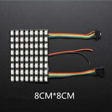 Panel Digital Flexible LED programable, pantalla direccionable individualmente de Color DC5V, WS2812B, 8x8 píxeles, 64 píxeles, WS2812B 2024 - compra barato